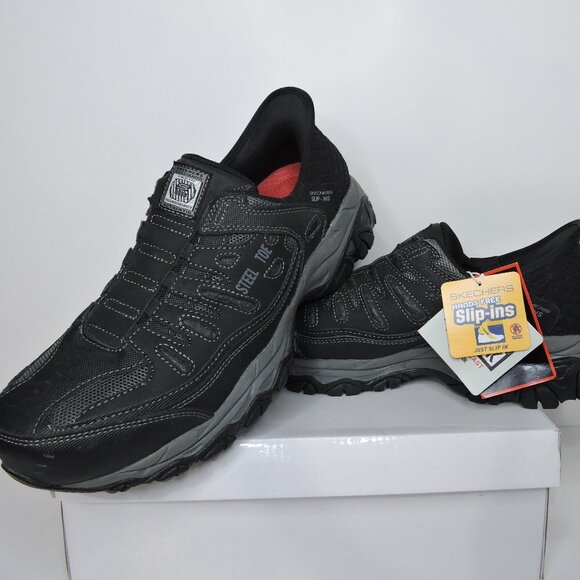 Skechers Slip-ins Work safety shoes : Cankton - Faison men's size 9 US brand new - Picture 1 of 6